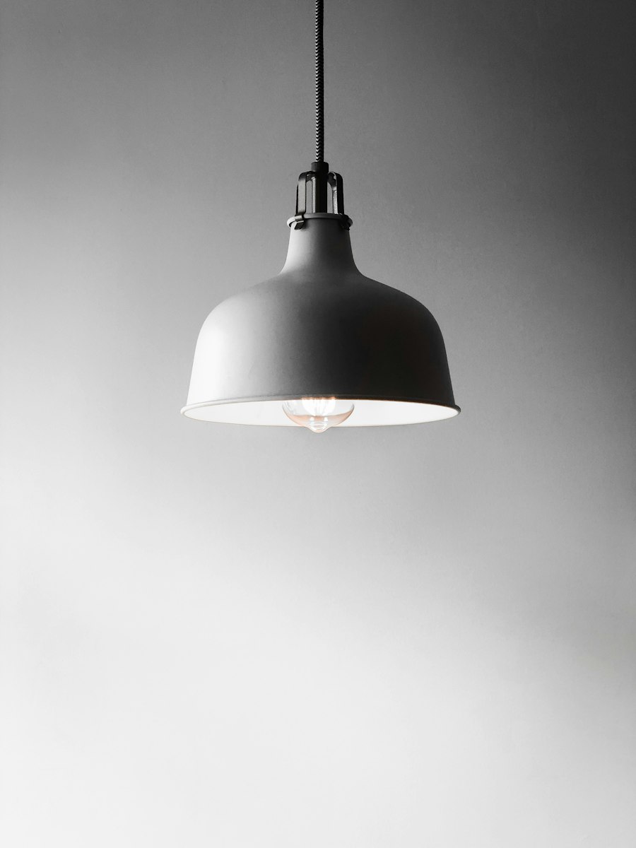 A simple white pendant light